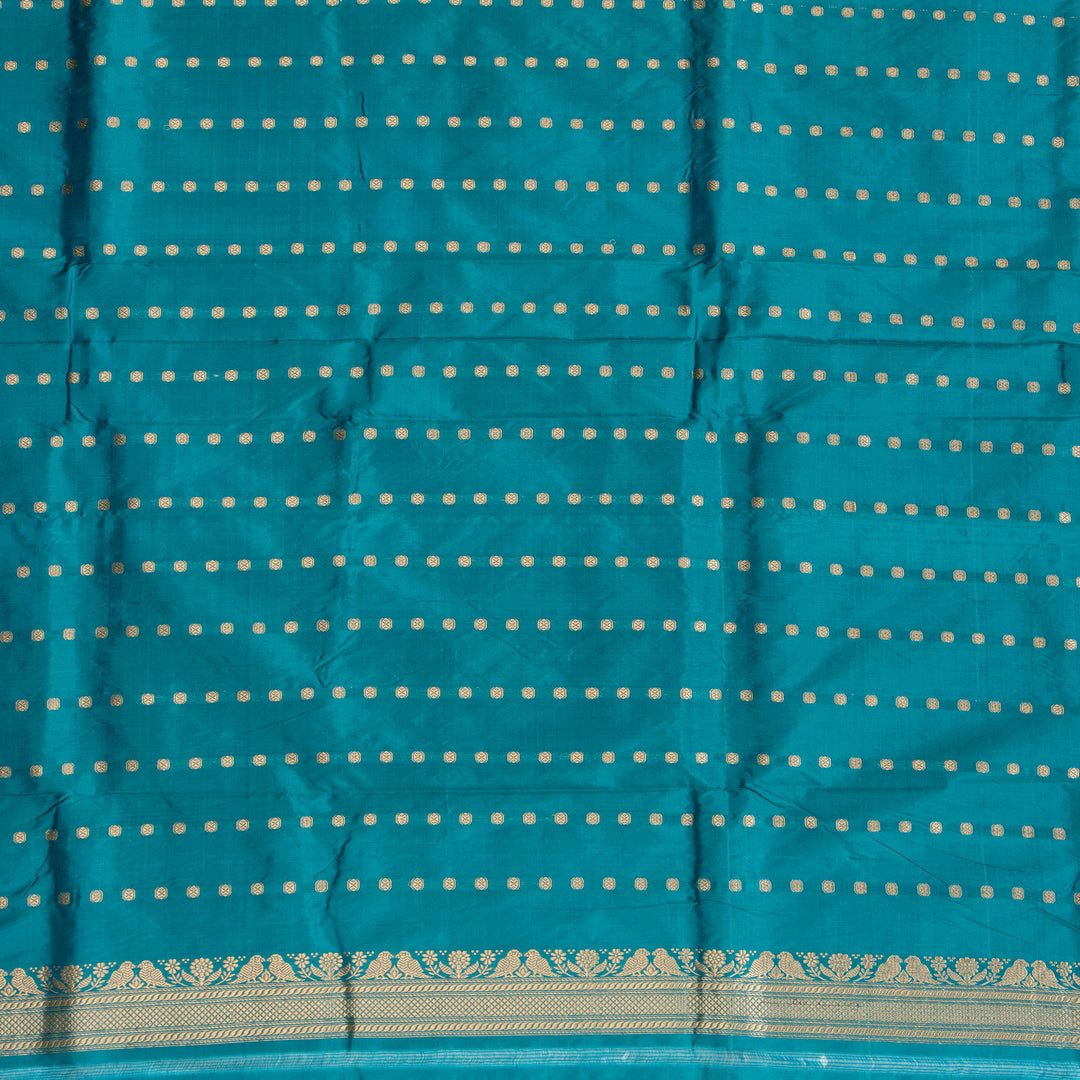 Kuberan Black With Rama Border Banarasi Silk Saree