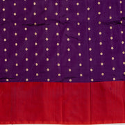 Kuberan Purple With Red Border Banarasi Silk Saree