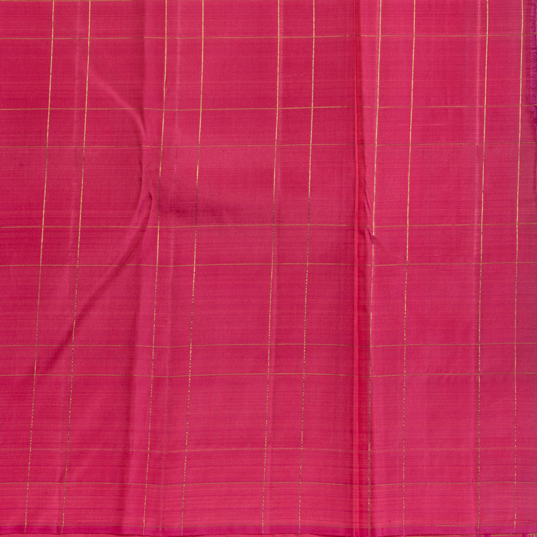 Kuberan Parrot Green With Pink Kanchivaram Silk Saree