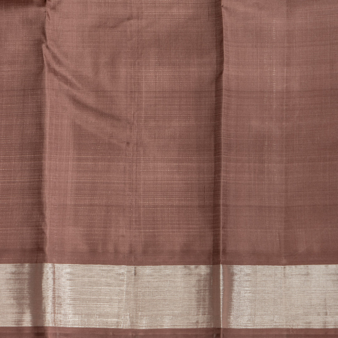 Kuberan Grey With Brown Kanchivaram Silk Saree