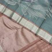 Kuberan Grey With Brown Kanchivaram Silk Saree
