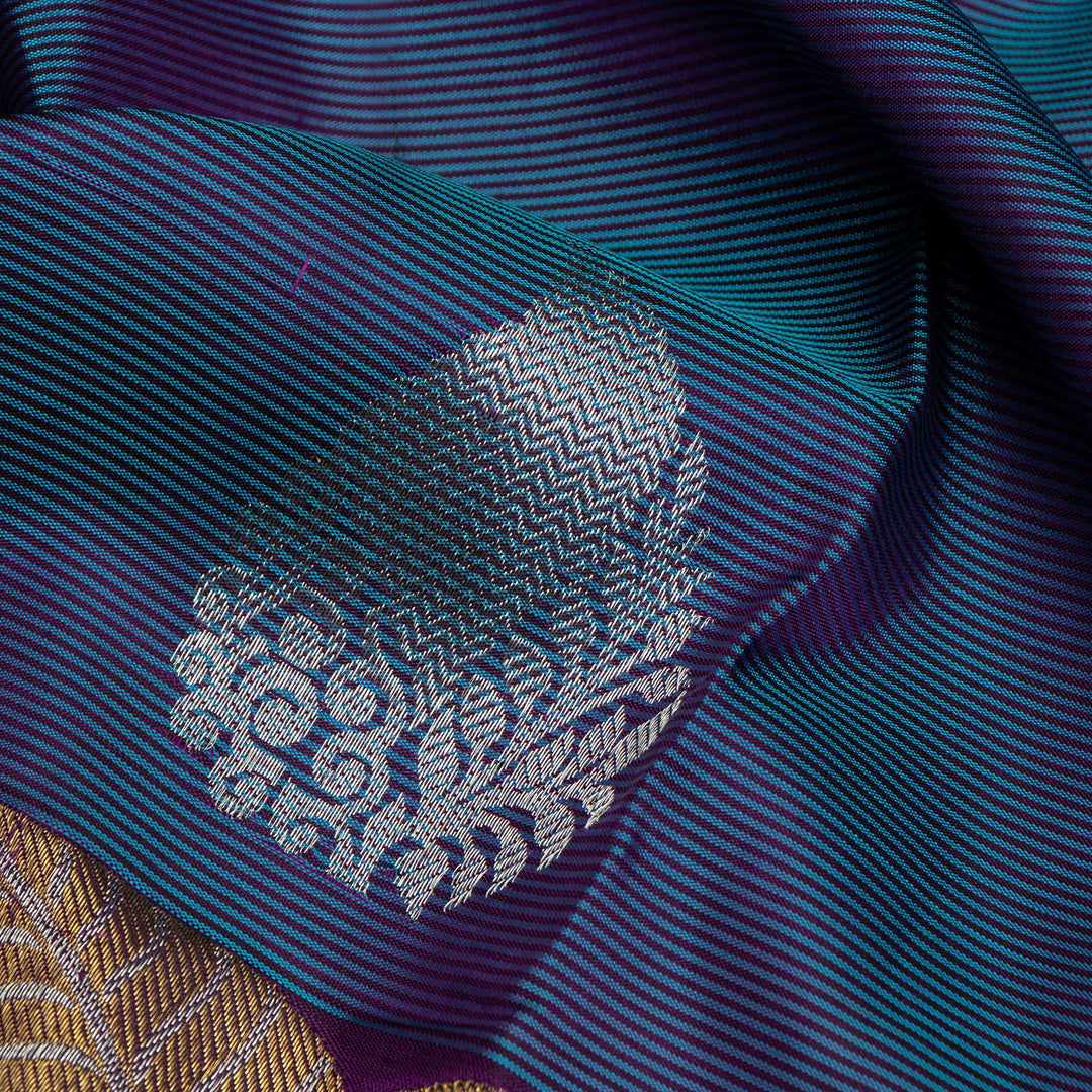 Navy Blue Kanchivaram Silk Saree