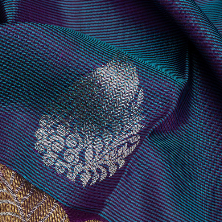 Navy Blue Kanchivaram Silk Saree