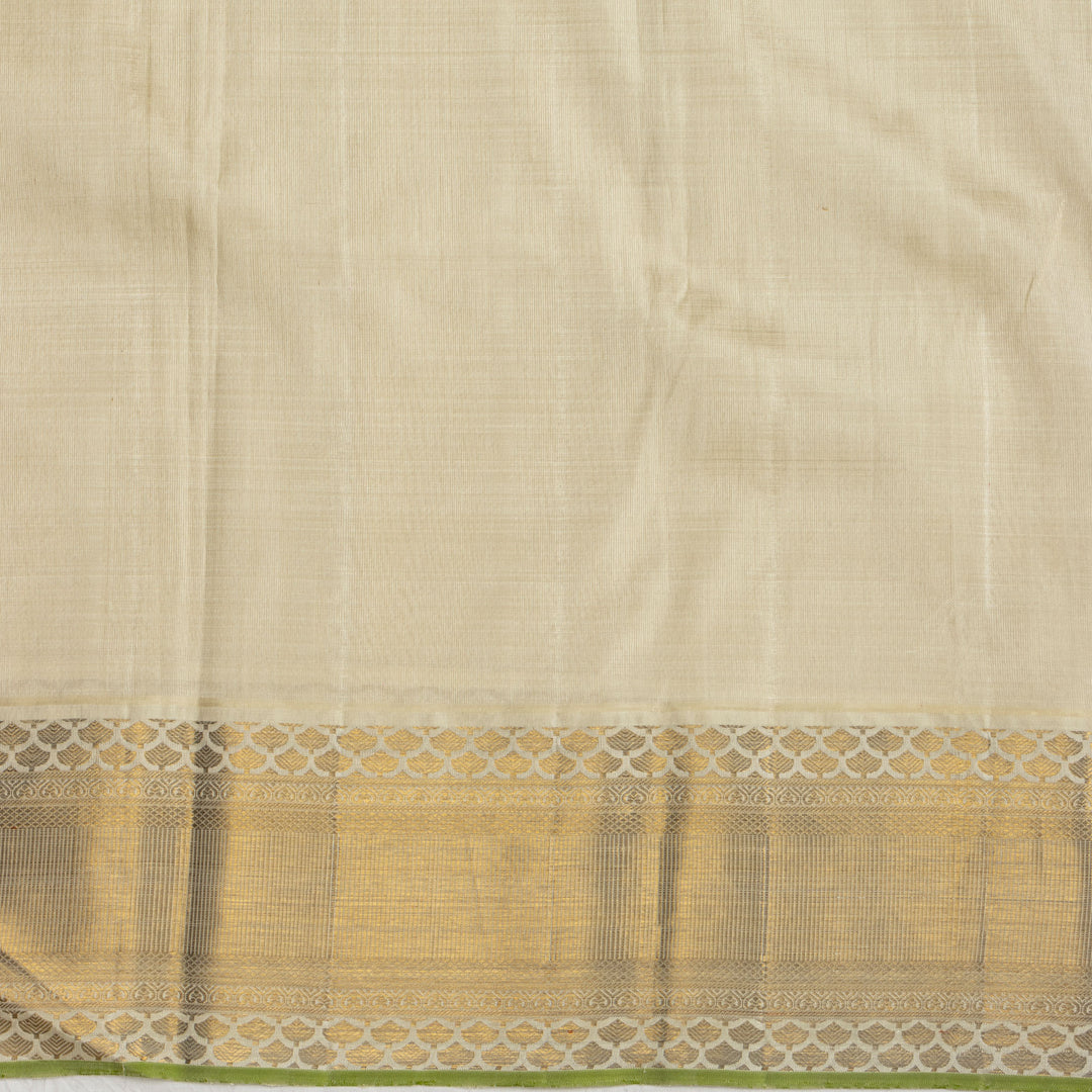 Kuberan Light Pink Kanchivaram Linen Silk Saree