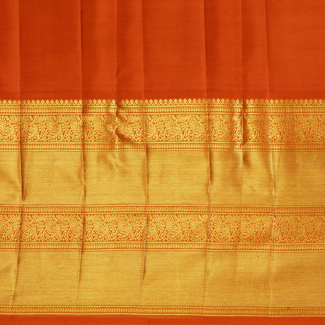 Kuberan Blue Kalamkari Prints Kanchipuram Silk Saree