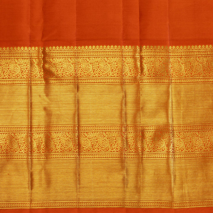 Kuberan Rama Green Kalamkari Prints Kanchipuram Silk Saree