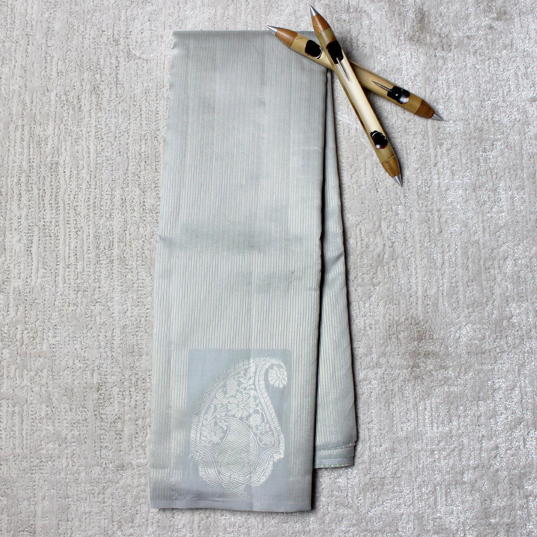 Kuberan Grey Semi Silk Saree