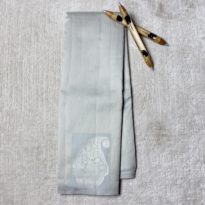 Kuberan Grey Semi Silk Saree