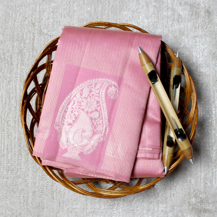 Kuberan Pink Semi Silk Saree