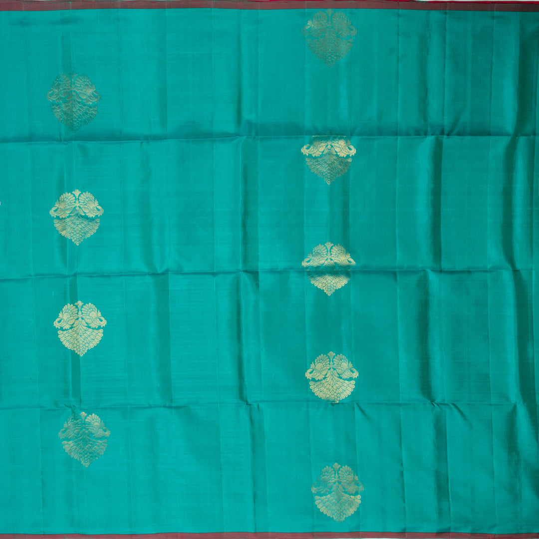 Kuberan Green Pure Soft Silk Saree