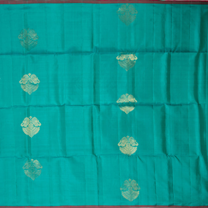 Kuberan Green Pure Soft Silk Saree