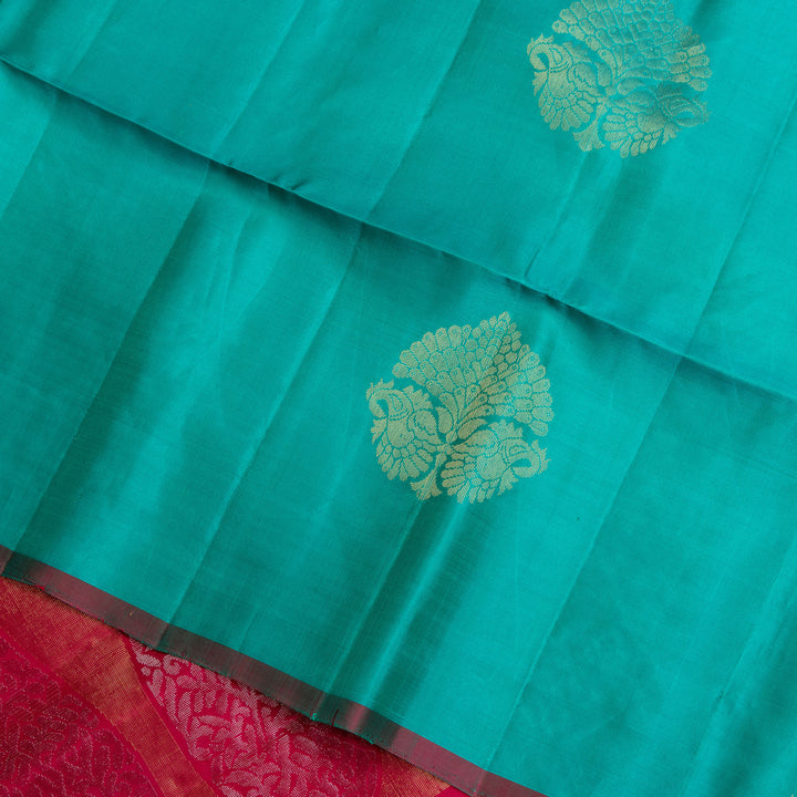 Kuberan Green Pure Soft Silk Saree