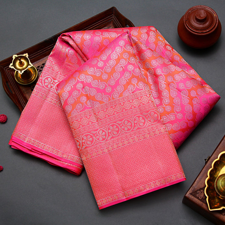 Pink Kanchivaram Silk Saree
