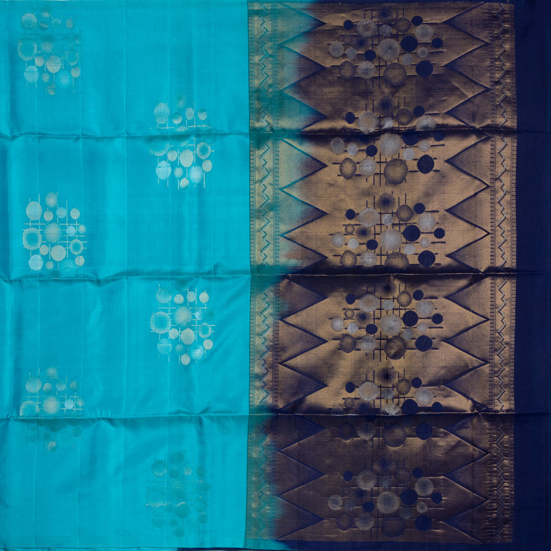 Kuberan Blue Pure Soft Silk Saree