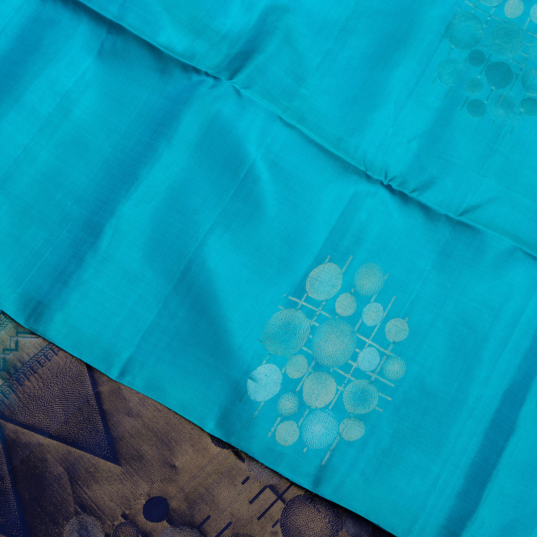 Kuberan Blue Pure Soft Silk Saree