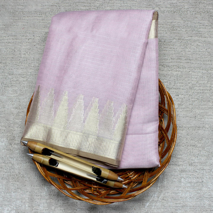 Kuberan Cotton Baby Pink Saree