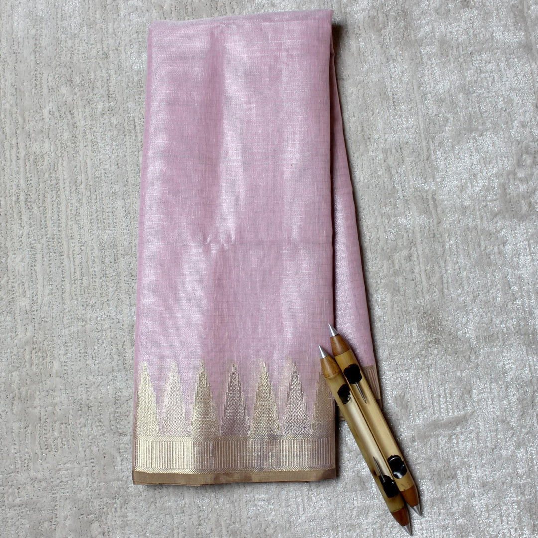 Kuberan Cotton Baby Pink Saree