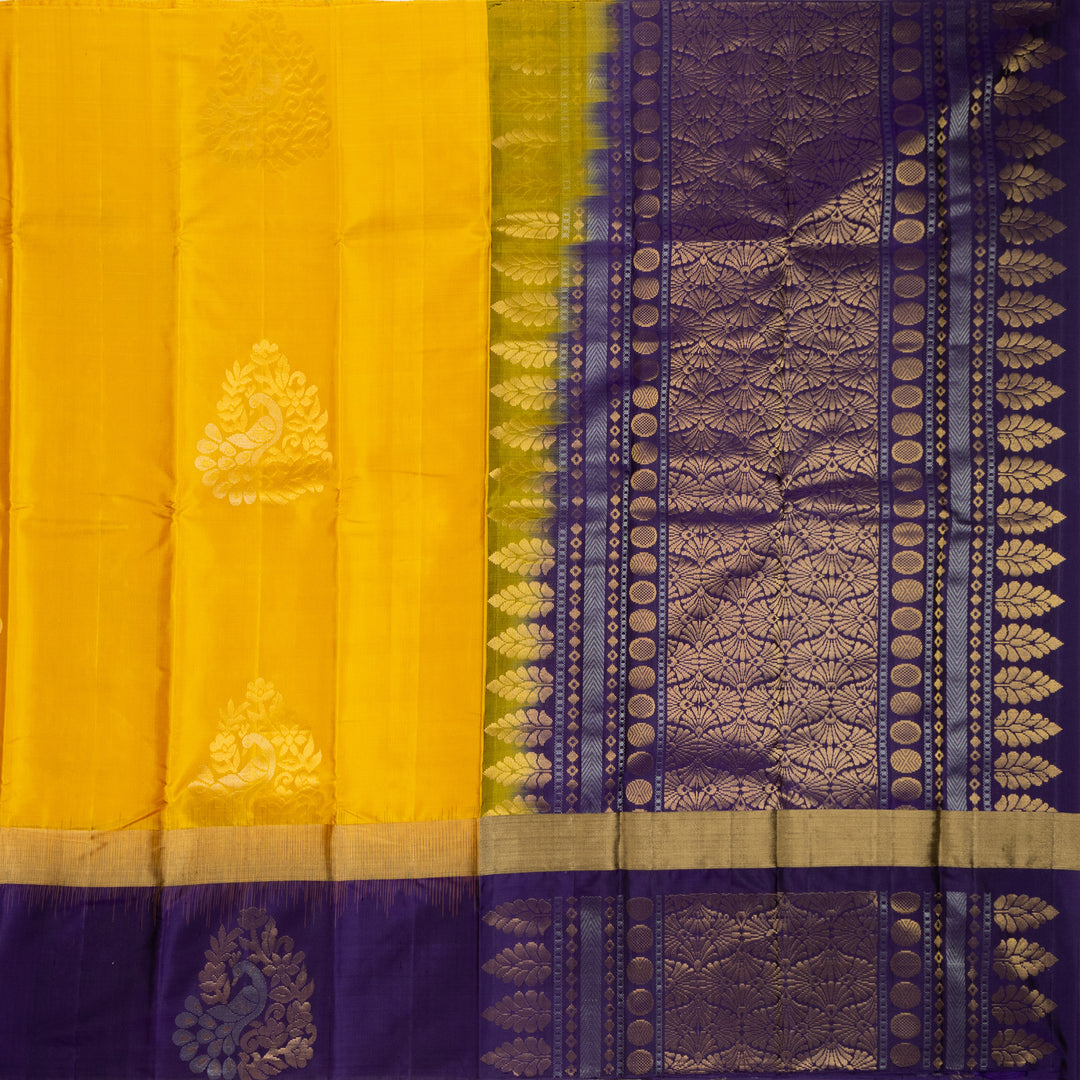 Kuberan Yellow Soft Silk Saree