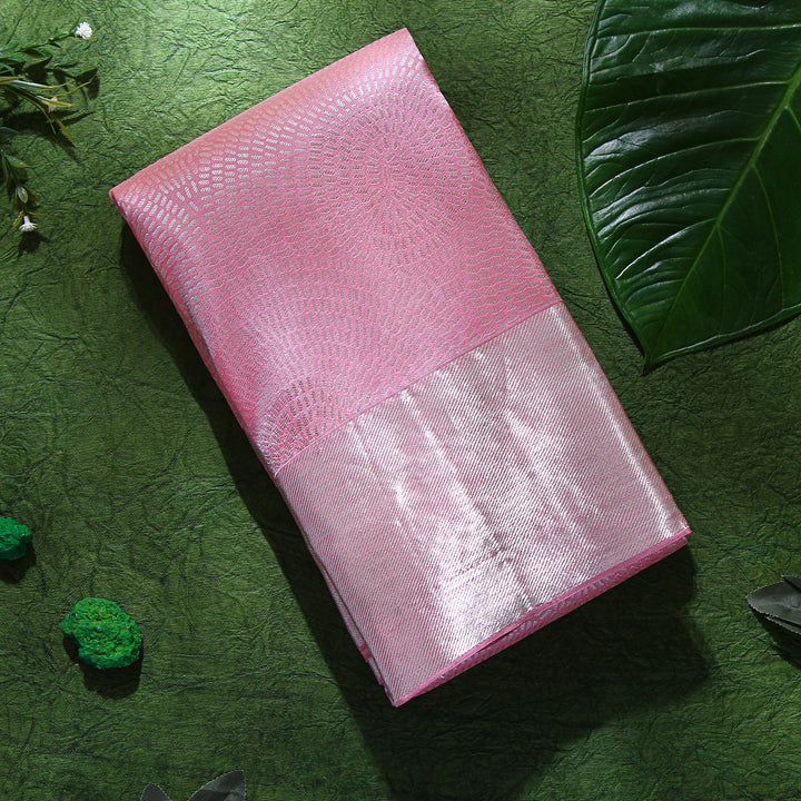 Kuberan Light Pink Kanchivaram Silk Saree