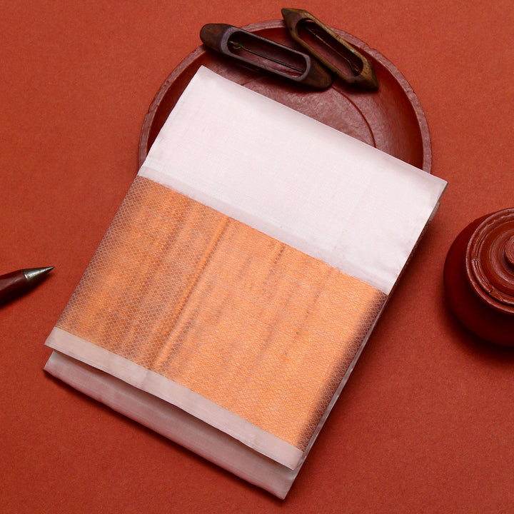 Kuberan Light Pink Pure Silk Dhoti