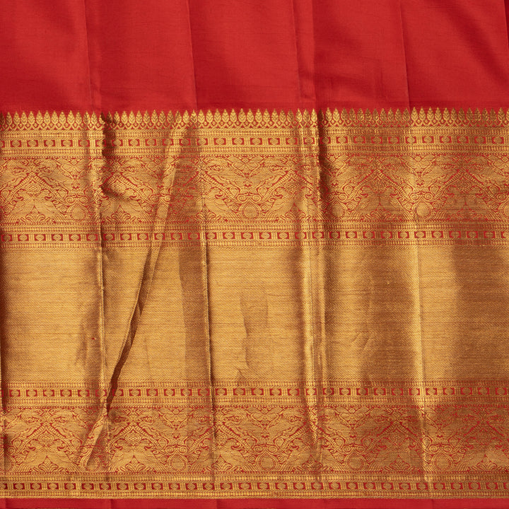 Kuberan Green  Blue Kalamkari Prints Kanchipuram Silk Saree