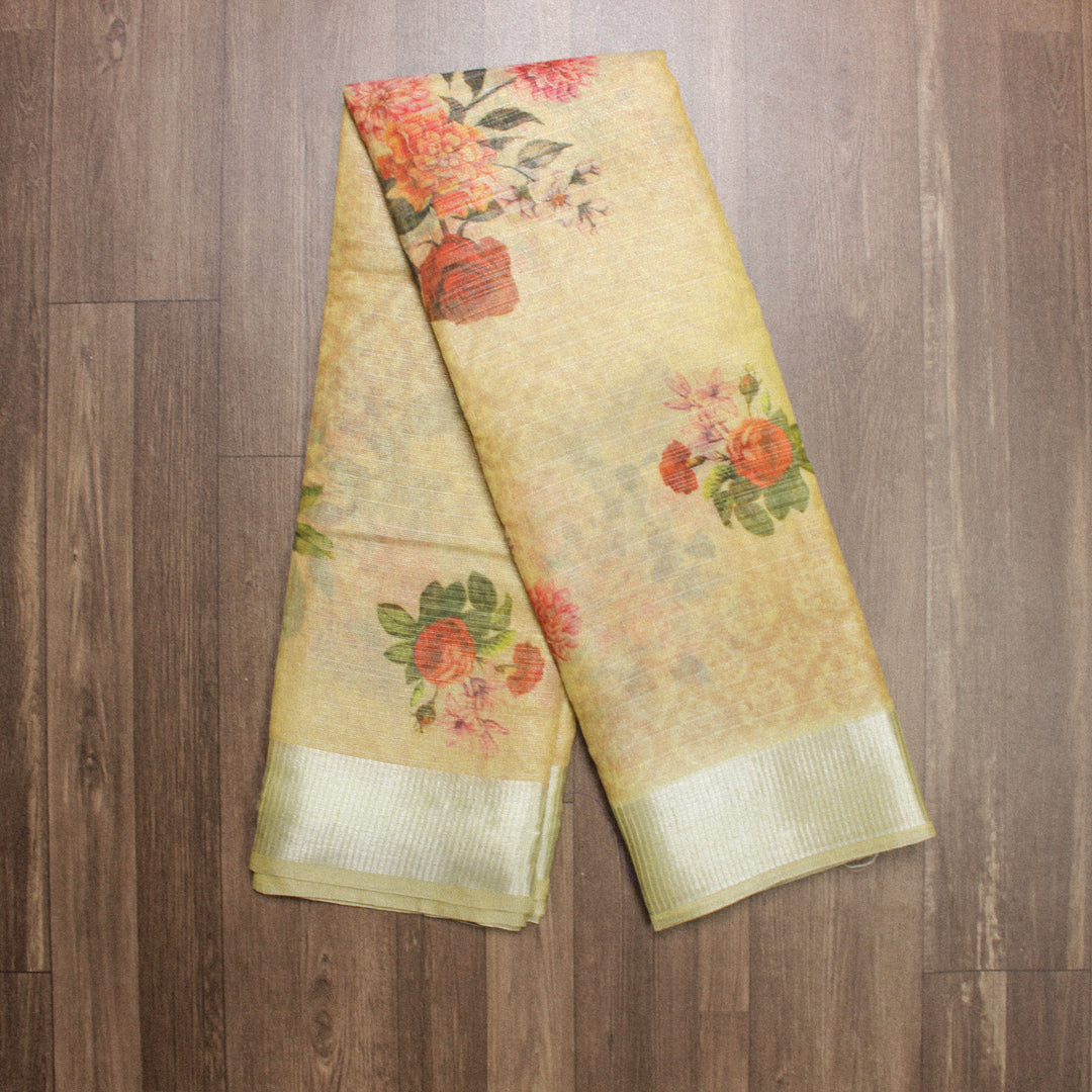 Light Green Linen Saree