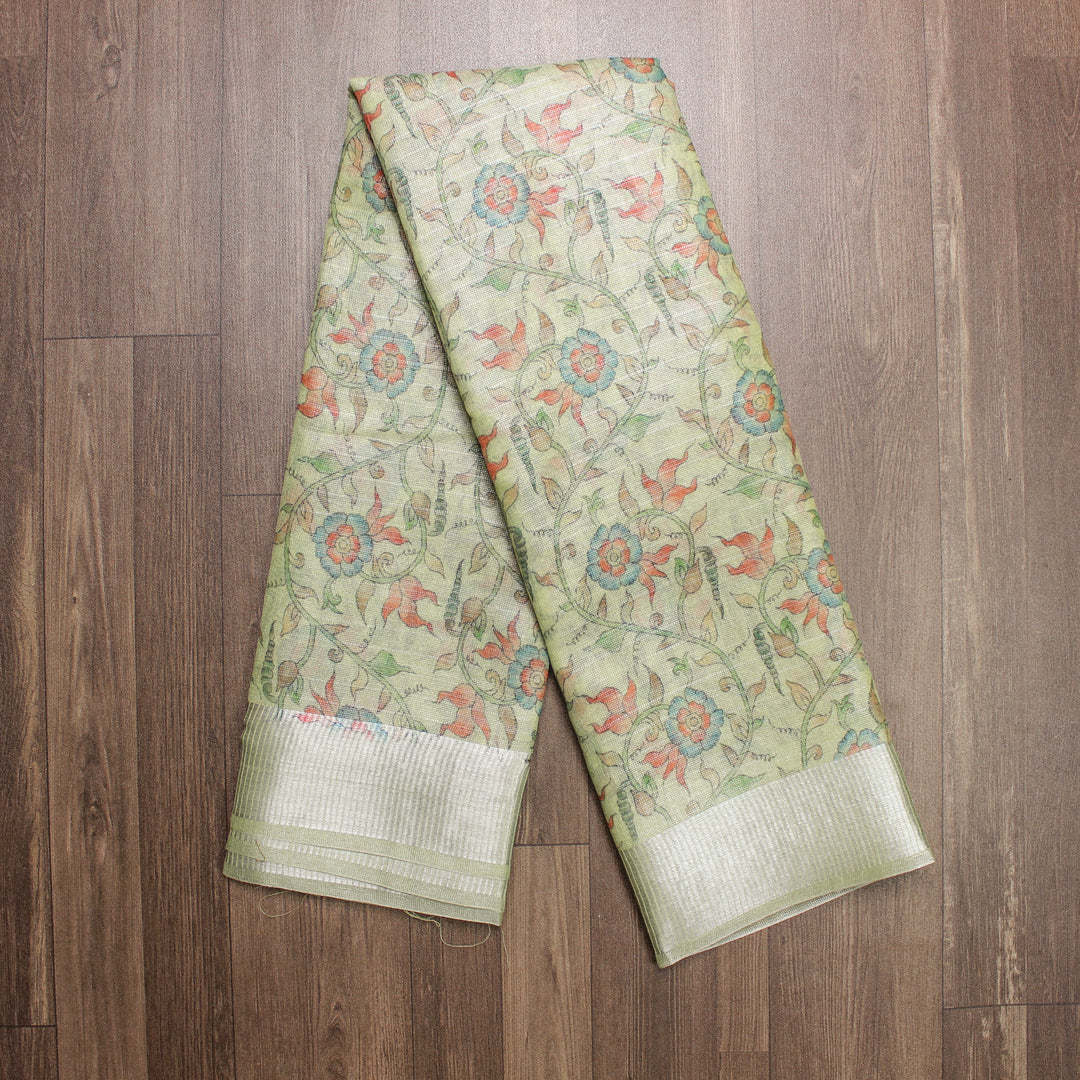 Light Green Linen Saree