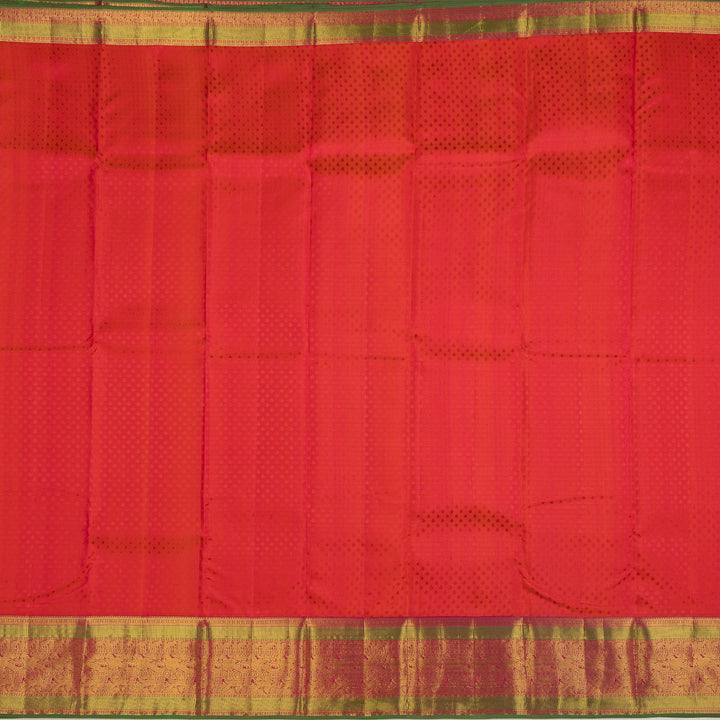 Kuberan Orange Pure Silk Saree