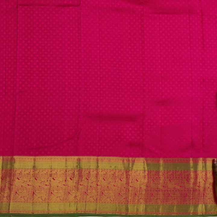 Kuberan Orange Pure Silk Saree