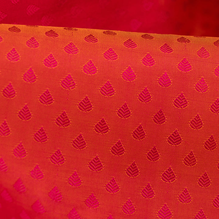 Kuberan Orange Pure Silk Saree