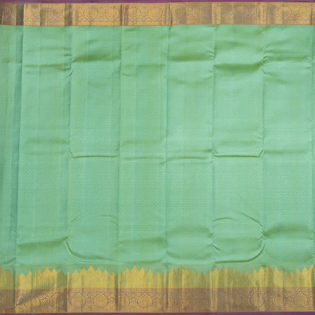 Kuberan Leaf Green Pure Silk Saree