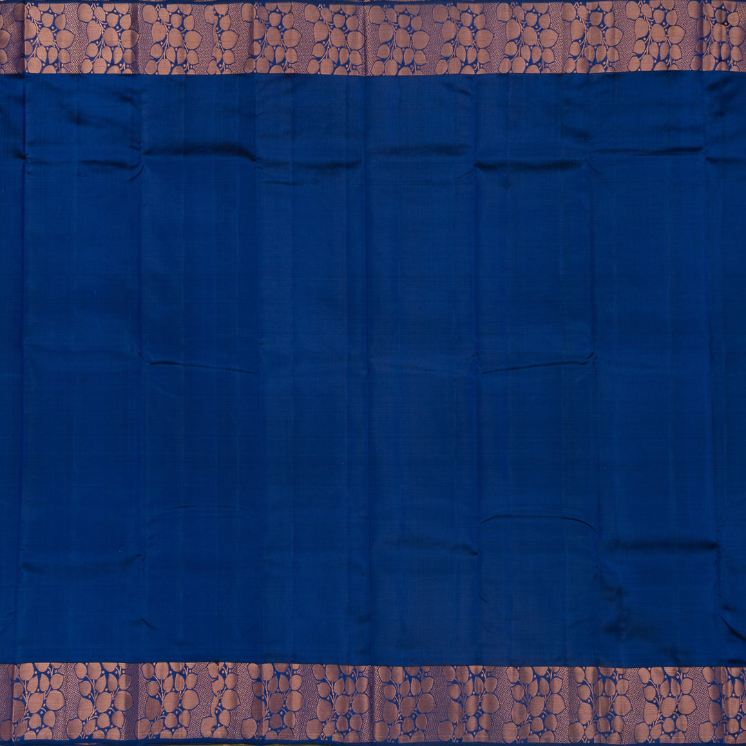 Kuberan Navy Blue Pure Silk Saree