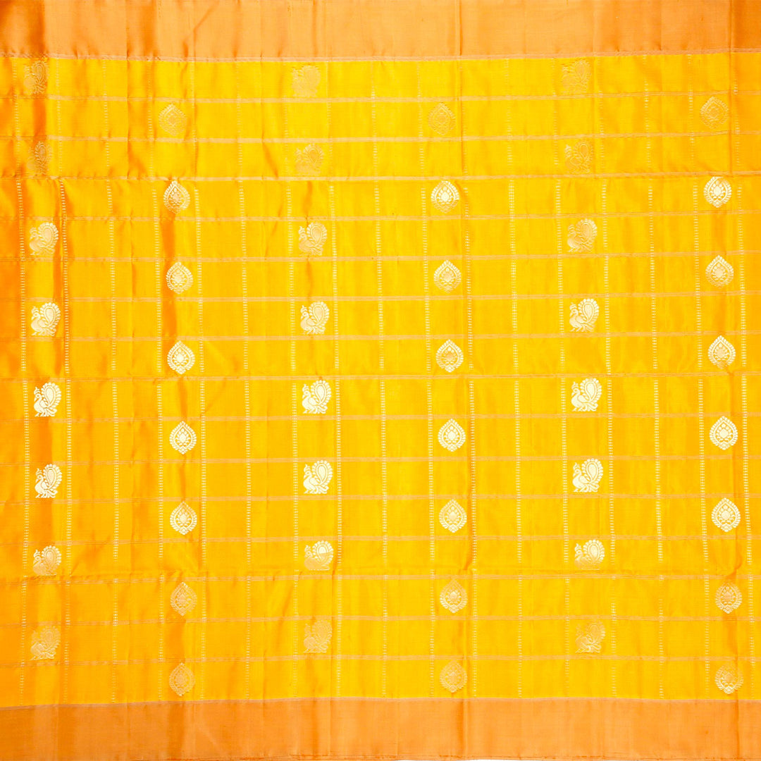 Kuberan Yellow Soft Silk Saree