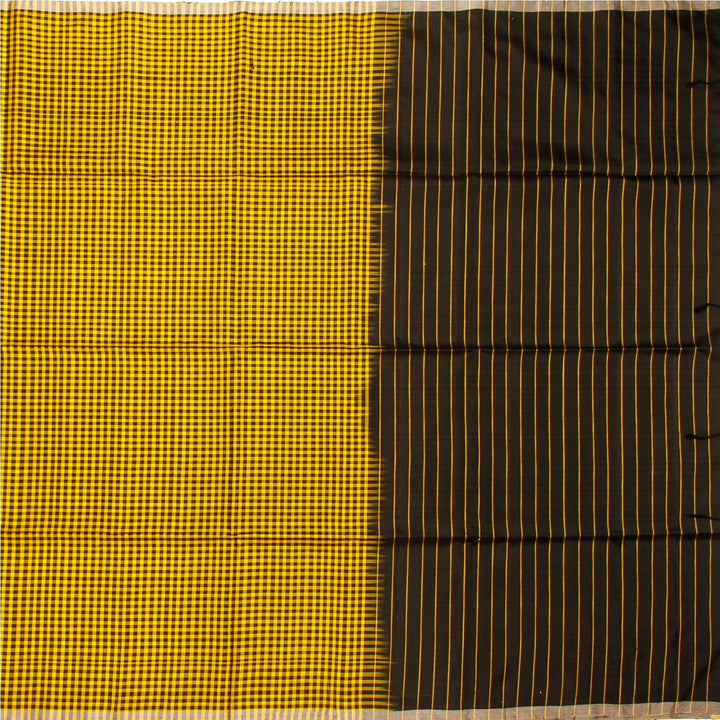 Kuberan Yellow Brown Soft Silk Saree