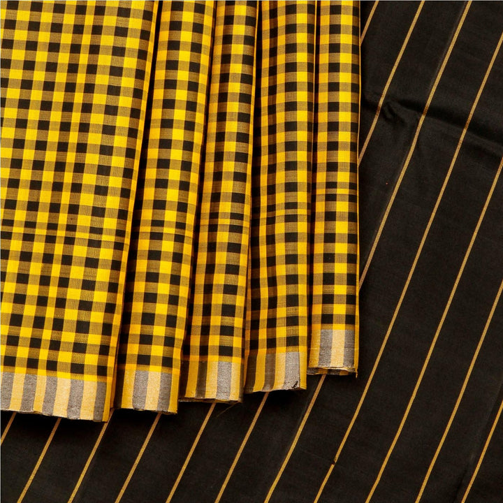 Kuberan Yellow Brown Soft Silk Saree