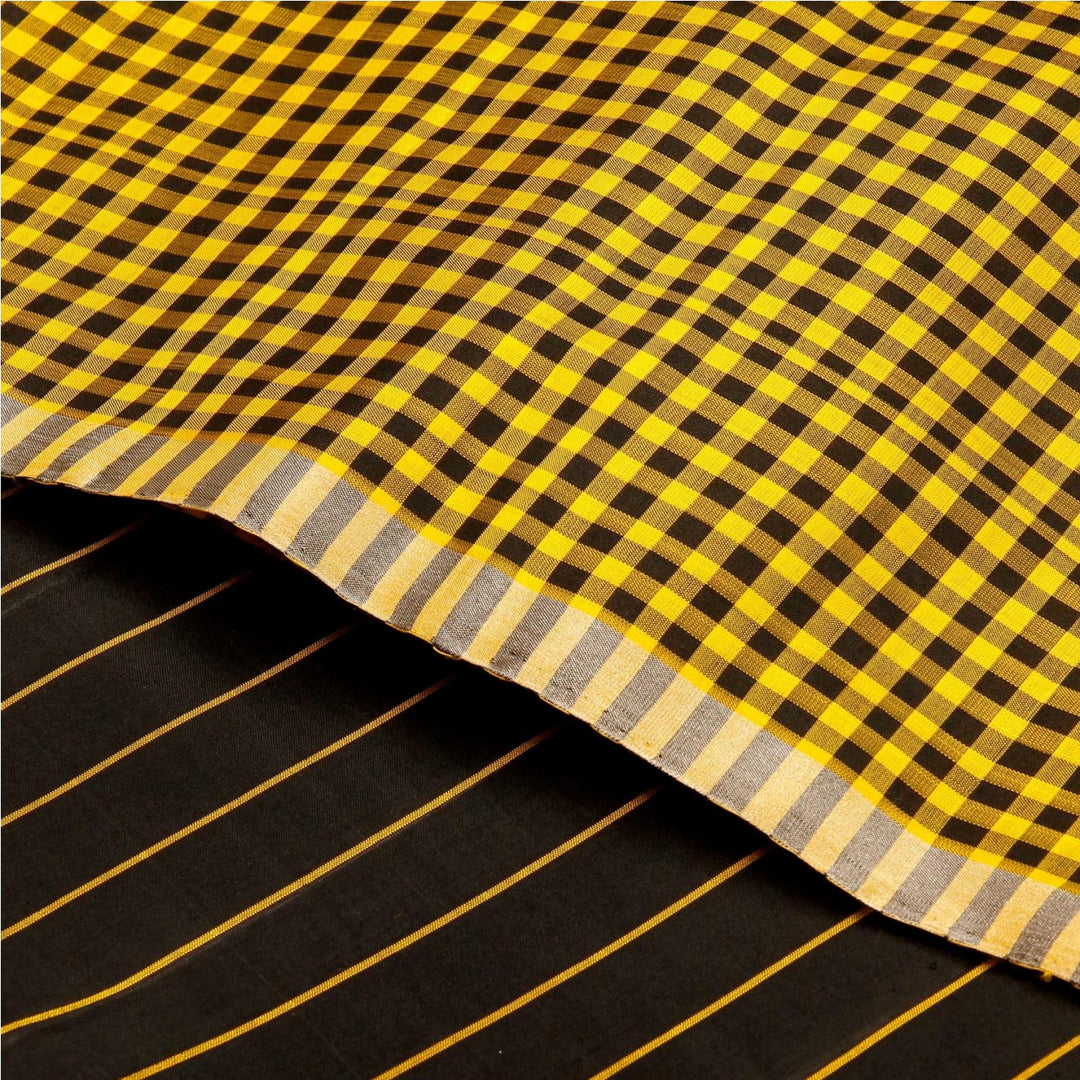 Kuberan Yellow Brown Soft Silk Saree