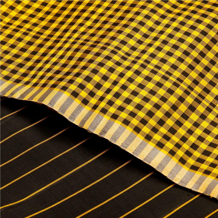 Kuberan Yellow Brown Soft Silk Saree