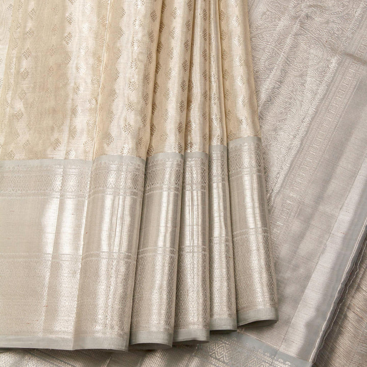 Kuberan Silver Kanchivaram Silk Saree