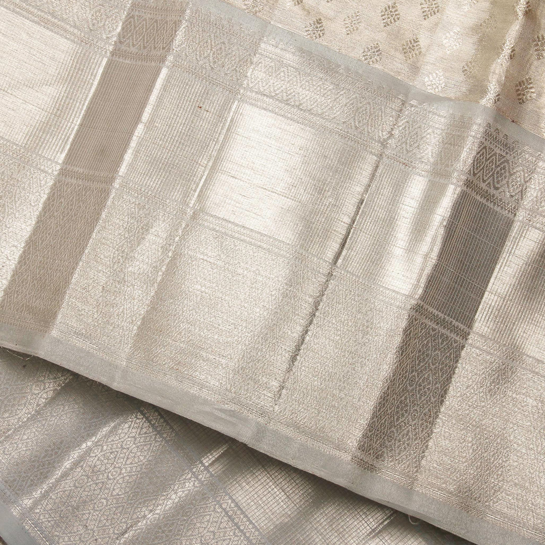 Kuberan Silver Kanchivaram Silk Saree