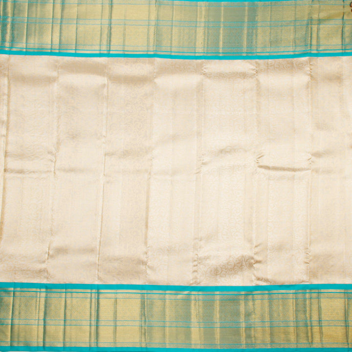 Kuberan Silver Blue  Kanchivaram Silk Saree