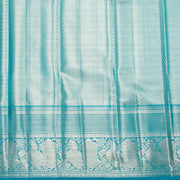 Kuberan Silver Blue Kanchivaram Silk Saree
