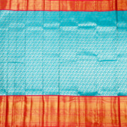 Kuberan Sky Blue Kanchivaram Silk Saree