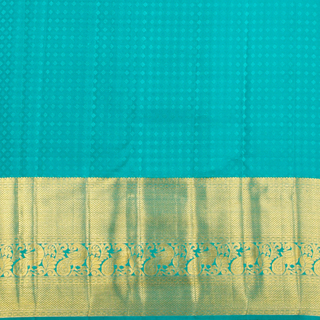 Kuberan Orange Pink Kanchivaram Silk Saree