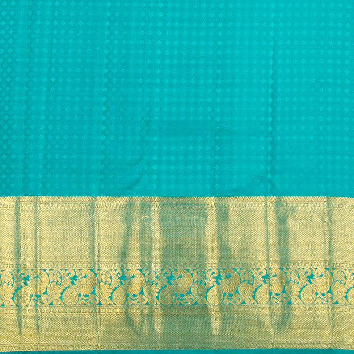 Kuberan Orange Pink Kanchivaram Silk Saree