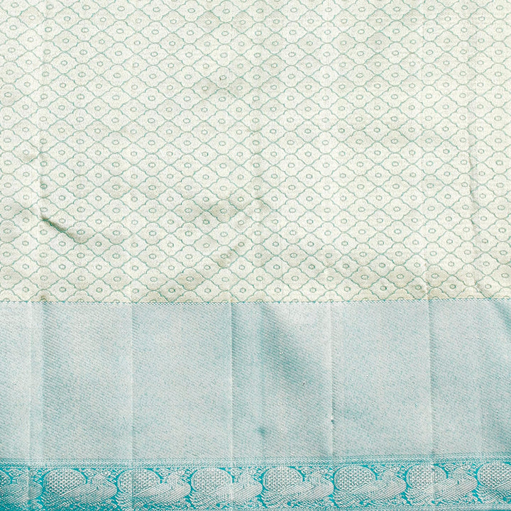 Kuberan Mint Silver Kanchivaram Silk Saree