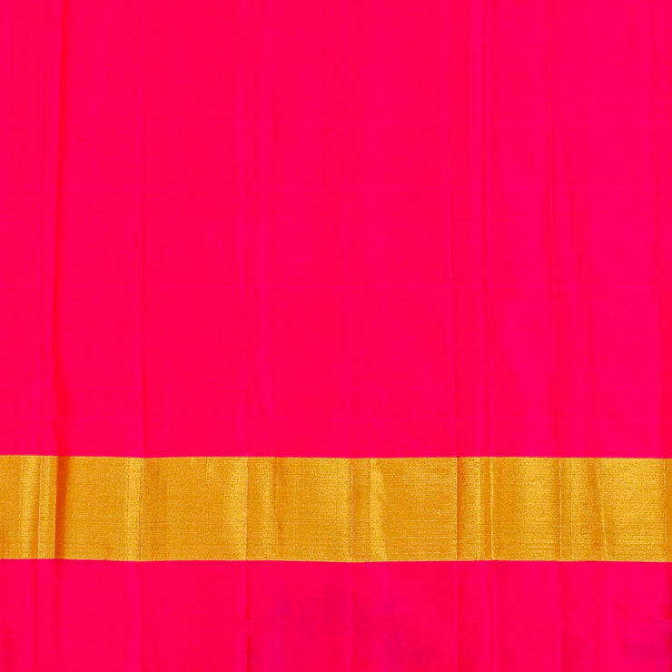 Kuberan Mustard Pink Kanchivaram Silk Saree