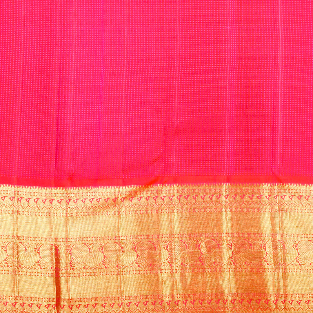 Kuberan Green Pink Kanchivaram Silk Saree