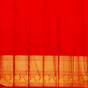 Kuberan Sky Blue Red Kanchivaram Silk Saree