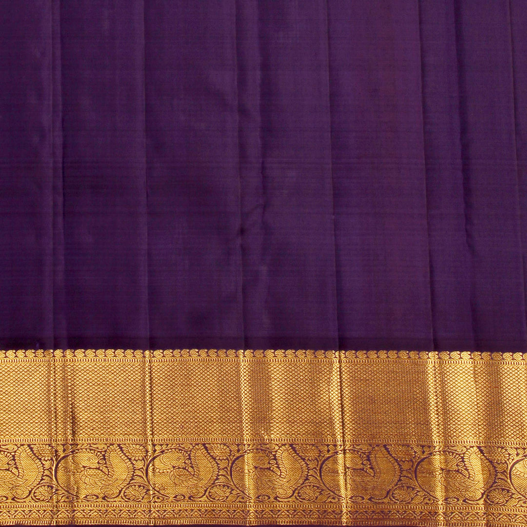 Kuberan Yellow Purple Kanchivaram Silk Saree