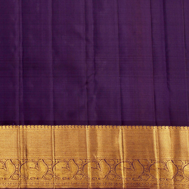 Kuberan Yellow Purple Kanchivaram Silk Saree